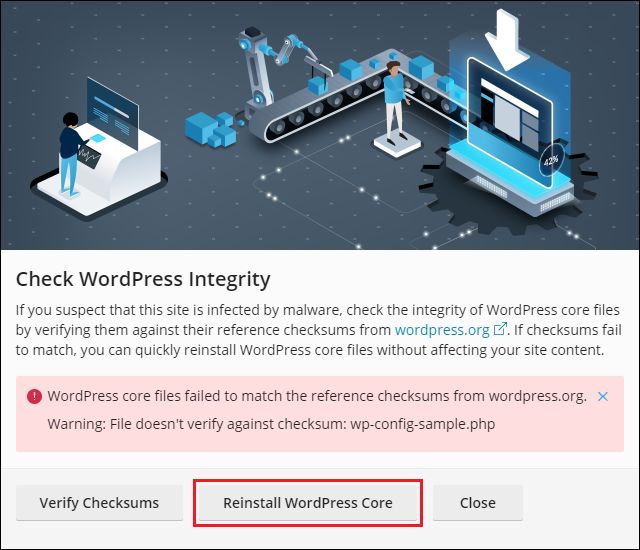 image-WPT-Verify-Checksum-Failed